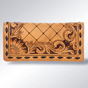 American Darling Women's Envelope Bag Hand Tooled Genuine Leather Handbag and Ladies Purse